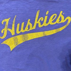 Washington Huskies cropped t-shirt purple UW